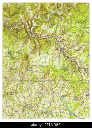 Livingston Manor, New York, map 1921, 1:62500, United States of America by Timeless Maps, data U.S. Geological Survey Foto Stock