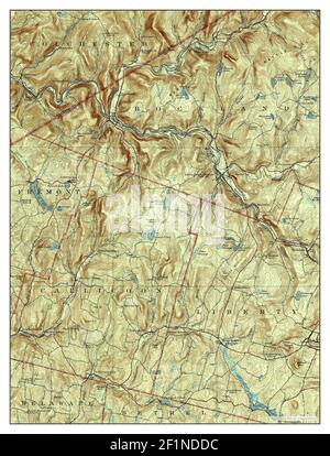 Livingston Manor, New York, map 1923, 1:62500, United States of America by Timeless Maps, data U.S. Geological Survey Foto Stock