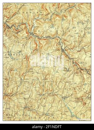 Livingston Manor, New York, map 1923, 1:62500, United States of America by Timeless Maps, data U.S. Geological Survey Foto Stock