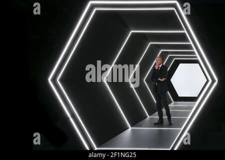 Guy FORGET (fra) durante il torneo di tennis indoor ATP World Tour Masters 1000, BNP Paribas Masters a Bercy (AccorHotels Arena), Parigi, Francia, dal 31 ottobre all'8 novembre 2015. Foto Stephane Allaman / DPPI Foto Stock