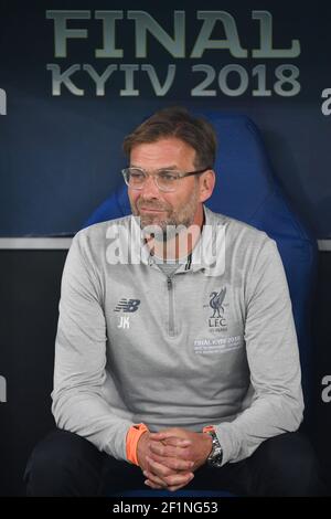 Kiev, Ucraina. 09 marzo 2021. Juergen Klopp aspirante al posto di allenatore nazionale dopo la EM 2021. Foto d'archivio: Juergen KLOPP (allenatore Liverpool), immagine singola, singolo motivo tagliato, mezza figura, mezza figura. Football Champions League Final 2018/Real Madrid-FC Liverpool 3-1, Stagione 2017/18, su 26.05.2018, Â | utilizzo in tutto il mondo Credit: dpa/Alamy Live News Foto Stock