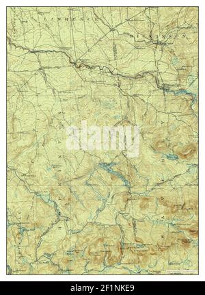 Nicholville, New York, map 1921, 1:62500, United States of America by Timeless Maps, data U.S. Geological Survey Foto Stock