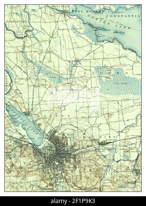 Syracuse, New York, map 1898, 1:62500, United States of America by Timeless Maps, data U.S. Geological Survey Foto Stock