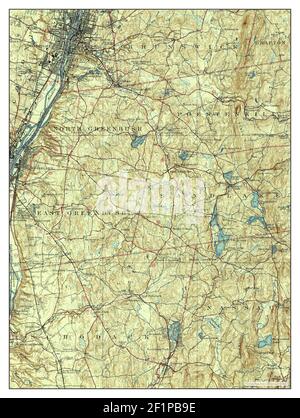 Troy, New York, mappa 1928, 1:62500, Stati Uniti d'America da Timeless Maps, dati U.S. Geological Survey Foto Stock