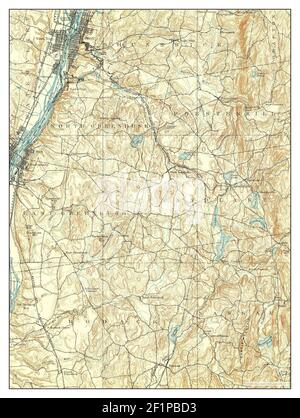 Troy, New York, mappa 1898, 1:62500, Stati Uniti d'America da Timeless Maps, dati U.S. Geological Survey Foto Stock