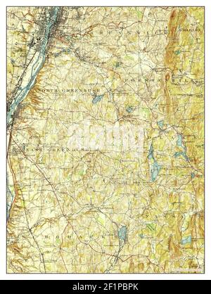 Troy, New York, mappa 1928, 1:62500, Stati Uniti d'America da Timeless Maps, dati U.S. Geological Survey Foto Stock