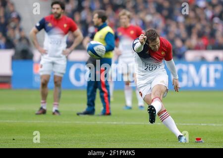 Camille Lopez (fra) durante la RBS 6 Nazioni Rugby Union match tra Francia e Scozia il 12 febbraio 2017 giocato allo Stade de France a Saint-Denis, Francia - Photo Stéphane Allaman / DPPI Foto Stock