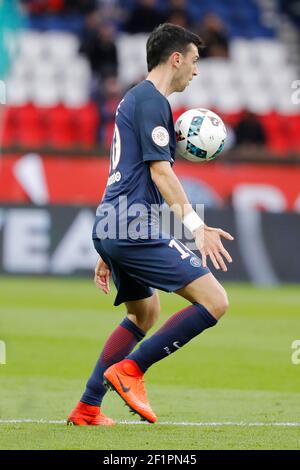 Javier Matias Pastore (psg) durante il campionato francese L1 partita di calcio tra Parigi Saint-Germain e COME Nancy-Lorraine il 4 marzo 2017 allo stadio Parc des Princes di Parigi, Francia - Foto Stephane Allaman / DPPI Foto Stock