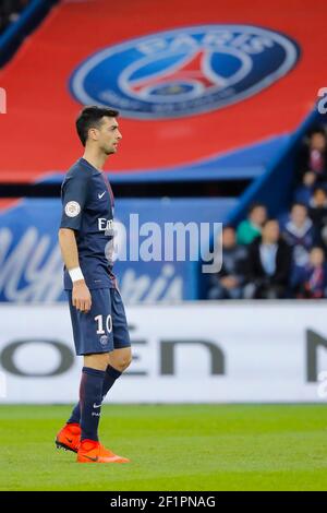 Javier Matias Pastore (psg) durante il campionato francese L1 partita di calcio tra Parigi Saint-Germain e COME Nancy-Lorraine il 4 marzo 2017 allo stadio Parc des Princes di Parigi, Francia - Foto Stephane Allaman / DPPI Foto Stock