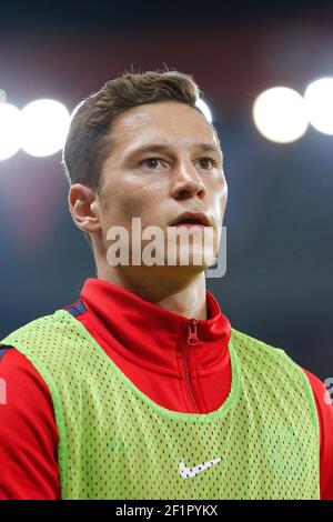 Julian Draxler (PSG) durante il campionato francese L1 partita di calcio tra Parigi Saint-Germain (PSG) e Saint-Etienne (ASSE), il 25 agosto 2017 al Parc des Princes, Parigi, Francia - Foto Stéphane Allaman / DPPI Foto Stock