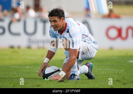 Daniel William carter - Dan carter (Racing Metro 92) ha segnato una penalità durante la gara di rugby Union Top 14 del Campionato Francese tra Racing Metro 92 e Castres Olympique, il 26 agosto 2017, allo stadio Yves du Manoir di Colombes, Francia, Photo Stephane Allaman / DPPI Foto Stock