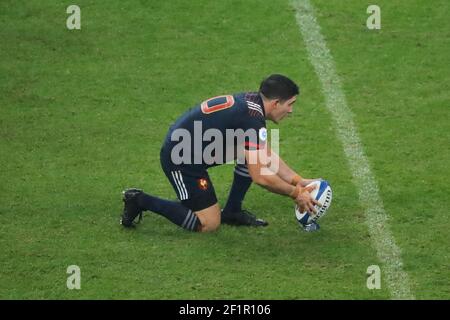 Anthony Belleau (fra) ha segnato la penalità durante il Test Match Autunno 2017 tra Francia e Nuova Zelanda il 11 novembre 2017 allo Stade de France di Saint-Denis, Francia - Photo Stephane Allaman / DPPI Foto Stock