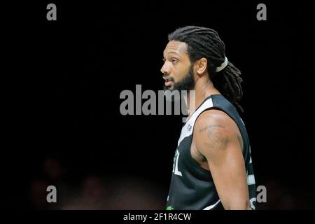 Darryl Watkins (ASVEL Lyon Villeurbanne) durante il Campionato Francese Pro A (Jeep Elite) Basketball match tra Nanterre 92 v Asvel il 11 marzo 2018 allo stadio U Arena di Nanterre, Francia - Foto Stephane Allaman / DPPI Foto Stock