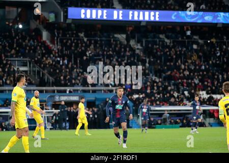 Kylian Mbappe Lottin (PSG) durante la Coppa di Francia, partita di calcio semifinale tra Paris Saint-Germain e FC Nantes il 3 aprile 2019 allo stadio Parc des Princes di Parigi, Francia - Foto Stephane Allaman / DPPI Foto Stock