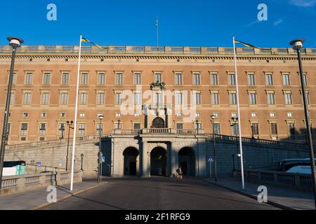 Palazzo reale di Stoccolma (Kungliga slottet), Gamla Stan, Stoccolma, Svezia. Foto Stock