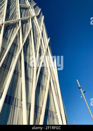 Diagonal 00 telefonica Tower progettato da Enric Massip-Bosch, Barcellona, Spagna Foto Stock