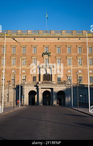 Palazzo reale di Stoccolma (Kungliga slottet), Gamla Stan, Stoccolma, Svezia. Foto Stock