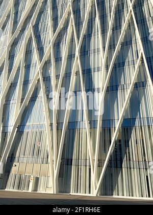 Diagonal 00 telefonica Tower progettato da Enric Massip-Bosch, Barcellona, Spagna Foto Stock