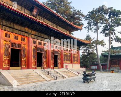 Il Tempio della felicità universale, Pule si, chiamato anche Pavillion rotondo, Chengde, Cina Foto Stock