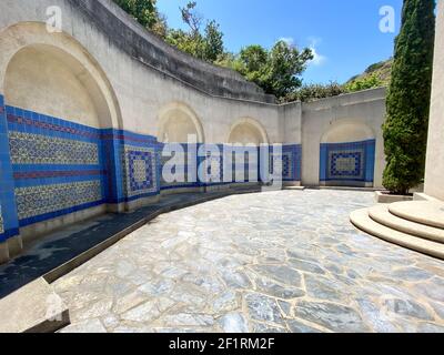 Monumento commemorativo di Wrigley al Wrigley Memorial e al giardino botanico Isola di Santa Catalina Foto Stock