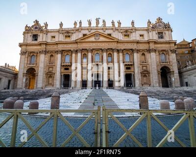 Basilica di San Pietro - Vaticano a Roma Foto Stock