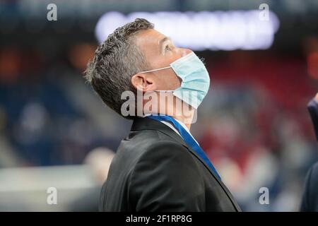 Il portiere Nicolas Douchez durante il campionato francese Ligue 1, Uber mangia tra Parigi Saint-Germain e l'Olympique de Marseille il 13 settembre 2020 al Parc des Princes di Parigi, Francia - Foto Stephane Allaman / DPPI Foto Stock