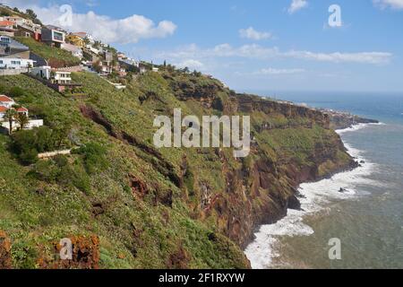 Vista della costa di CaniÃ§o, Madeira vicino a Funchal città Foto Stock