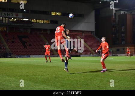 LONDRA, REGNO UNITO. 9 MARZO: Durante la partita Sky Bet League 2 tra Leyton Orient e Stevenage al Matchroom Stadium di Londra martedì 9 marzo 2021. (Credit: Ivan Yordanov | MI News) Credit: MI News & Sport /Alamy Live News Foto Stock