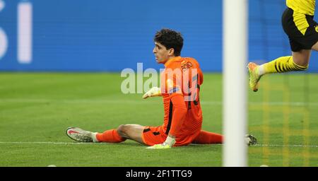 Dortmund, Germania. 2021. Firo: 09.03.2021 Calcio: Calcio: Campionato UEFA Stagione 2020/21 1/8 finale BVB, Borussia Dortmund - FC Sevilla Yassine Bounou | usage worldwide Credit: dpa/Alamy Live News Foto Stock