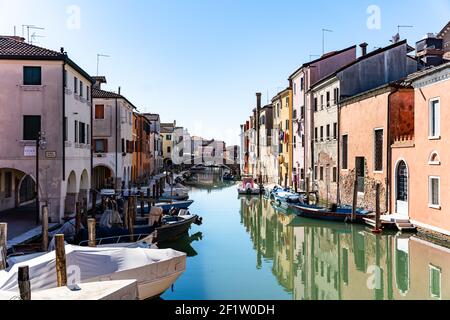 Chioggia, zona venezia, Veneto: Dettagli di una splendida cittadina della laguna veneta Foto Stock