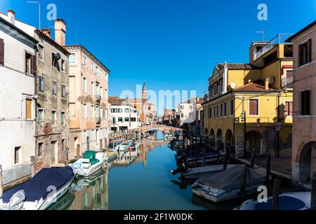 Chioggia, zona venezia, Veneto: Dettagli di una splendida cittadina della laguna veneta Foto Stock