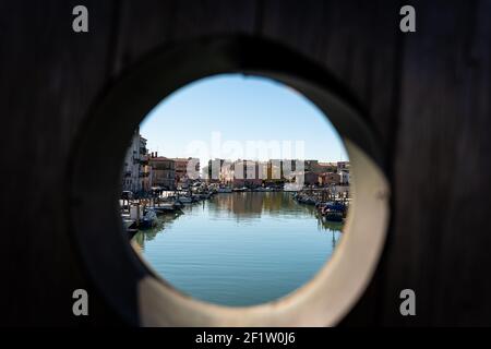 Chioggia, zona venezia, Veneto: Dettagli di una splendida cittadina della laguna veneta Foto Stock