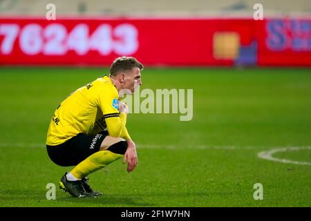 VENLO, PAESI BASSI - 9 MARZO: Tobias Pachonik di VVV Venlo si saffaccia durante la partita Eredivisie tra VVV Venlo e Sparta Rotterdam a Covebo Foto Stock