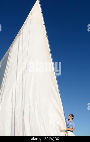 Con sede a West Seattle sul fiume Duwamish, lo Yankee Clipper svolge il programma Sea Scout iniziato nel 1930. Foto Stock