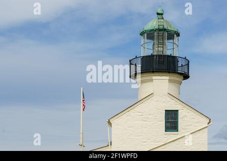 L'originale faro di Point Loma, storico faro situato a San Diego Foto Stock