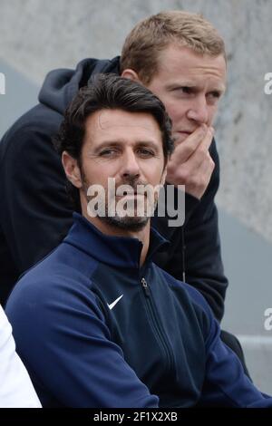 TENNIS - GRAND SLAM - ROLAND GARROS 2013 - PARIGI (FRA) - GIORNO 6 - 31/05/2013 - FOTO PHILIPPE MILLEREAU / KMSP / DPPI - PATRICK MOURATOGLOU ALLENATORE E RAGAZZO DI SERENA WILLIAMS Foto Stock