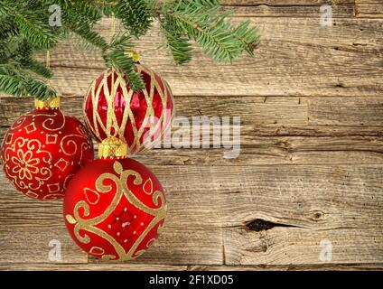 Addobbi natale Foto Stock