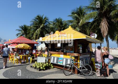 Miscs - Illustrazione Rio - Rio de Janeiro , BRASILE - 26/08-01/09/2013 - Foto PHILIPPE MILLEREAU / KMSP / DPPI - Copacabana Beach - Foto Stock