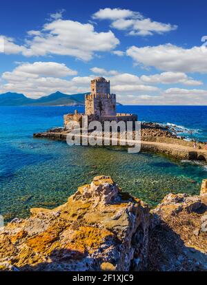 Resort in Grecia Mediterraneo Foto Stock