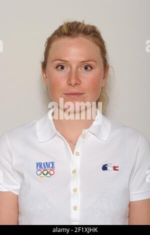 Giochi olimpici - Sotchi 2014 - Ritratti squadra francese - Parigi - Francia - 28 maggio 2013 - Sci alpino - Tessa Worley - Foto Stephane Kempinaire / KMSP / DPPI - Foto Stock