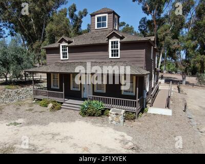 L'Olivenhain Town Meeting Hall è una sala riunioni situata a Olivenhain, California. Foto Stock