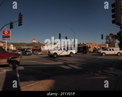 Immagini assortite della città di Wickenburg, Arizona, situata al largo della US Route 60, a nord-ovest di Phoenix. Una città veramente unica con il fascino del Vecchio West. Foto Stock