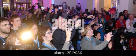 Illustrazione dell'atmosfera durante la festa delle medaglie al club Francia, durante i XXII Giochi Olimpici invernali Sotchi 2014, 21 febbraio 2014 a Sochi, Russia. KMSP / DPPI della piscina fotografica Foto Stock