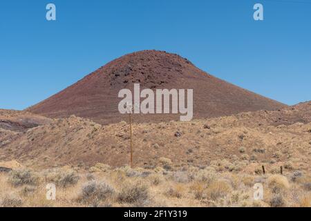 Duna di sabbia asciutta sopra il deserto Foto Stock