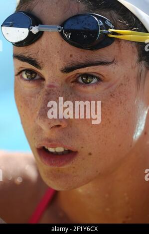 Anna Santamans (fra) sulla sessione di formazione durante l'Open de France Vichy Val d'Allier 2014, a Vichy, Francia, il 3 luglio 2014. Foto Stephane Kempinaire / KMSP / DPPI Foto Stock