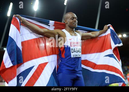 Durante il secondo giorno dei Campionati europei di atletica 2014 allo stadio Letzigrund di Zurigo, Svizzera, dal 12 al 17 agosto 2014. Foto Julien Crosnier / KMSP / DPPI Foto Stock