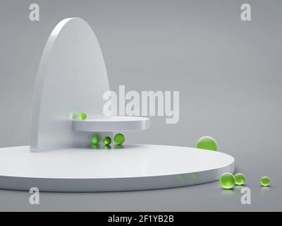 Sfondo del display del prodotto Foto Stock