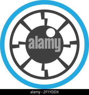 Branding identità corporativa cura degli occhi vettore logo design Illustrazione Vettoriale