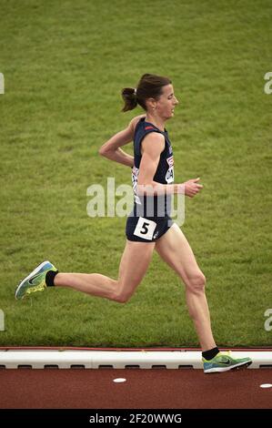 Christelle Daunay (fra) compete sulla finale femminile di 10 000 m durante i Campionati europei di atletica 2016, ad Amsterdam, Paesi Bassi, giorno 1, il 6 luglio, 2016 - Foto Stephane Kempinaire / KMSP / DPPI Foto Stock