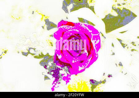 Sfondi testurizzati per banner e pagine web, giochi ecc... Sfondi colorati, con temi floreali ripetitivi. Foto Stock